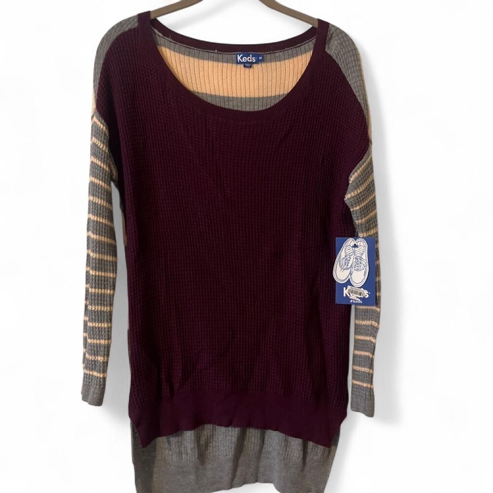 NWT Keds lightweight waffle knit sweater